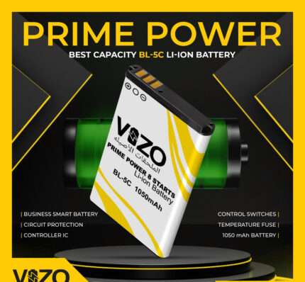 Vizo Bl-5c 08 Star Battery – High-capacity 1050mah Lithium-ion Rechargeable Battery | Vizo Bl-5c Li-ion Battery