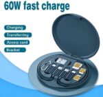 ( 5 In 1 ) Data Cable Set All Solutions In One | Data Cable Set 60w Fast Charging – Random Color - Image 8