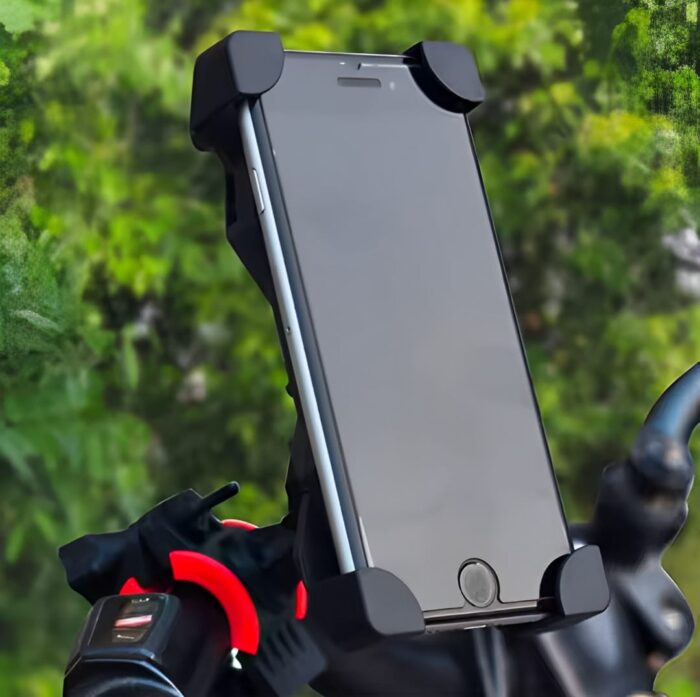 Mobile Phone Holder Stand For Bicycle & Motorcycle – Universal 360° Rotation Mount ( Random Color) - Image 1