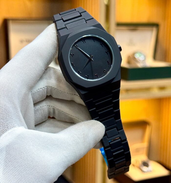 Full Black Aura Quartz Watch – Lightweight Design, , Premium Quality & Finish – Best Quality Analog Watch For Boys – Watch For Men | Full Black Color Watch (with Random Box) - Image 1