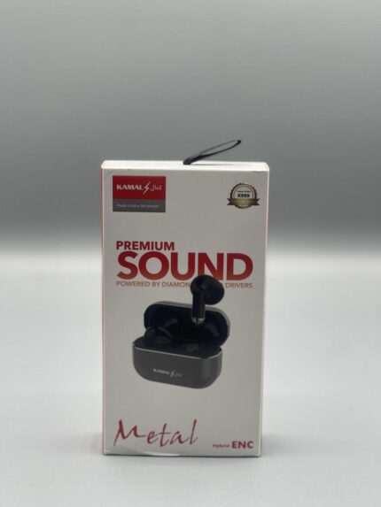 Kamal Premium Quality Metallic Earbuds With Active Noise Cancellation (anc) – Deep Bass, Crystal Clear Sound & Stylish Design