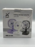 Jiake – Folding Storage Lamp Fan 2000 Mah | Jk-f670 | Portable Handheld Fan | Mini Handheld Fan Easily Carrieable For Personal Usecases | Usb Rechargeable Fan - Image 3