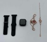 Gm68 Ultra Mini Smartwatch + Quartz Bracelet Watch Combo | Wireless Charging | Stylish Dual Watch Set - Image 4