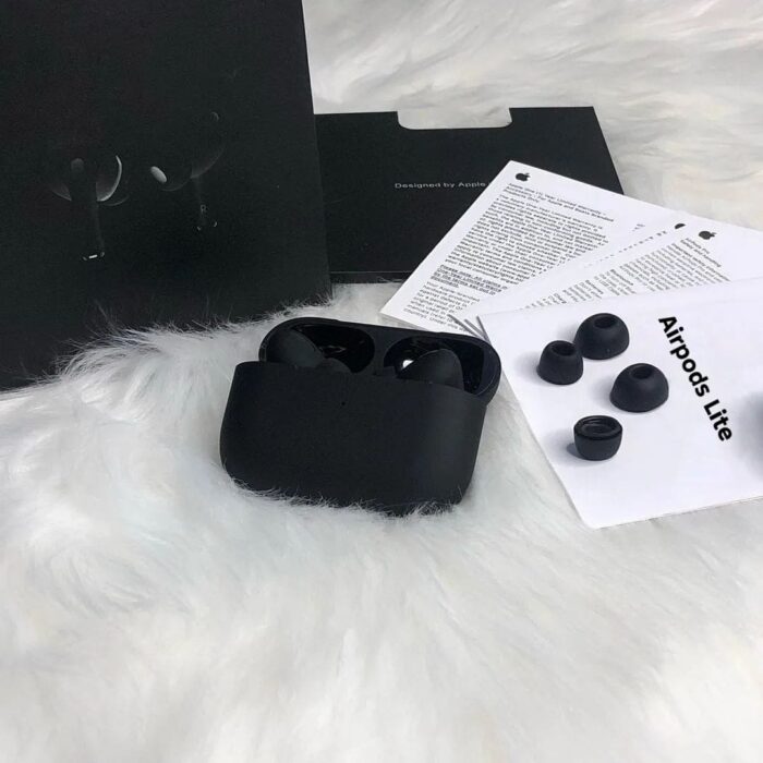 Apple Airpods Black Lite Edition (2nd Generation) With Active Noise Cancellation – Seamless Wireless Audio (with Box) - Image 1