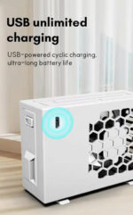 Portable Rechargeable Air Conditioning Fan – Compact Mini Cooler With 3 Speed Settings | Usb Charging | Personal Cooling Fan For Home, Office, Travel (with Box) - Image 2