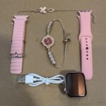 Gm68 Ultra Mini Smartwatch + Quartz Bracelet Watch Combo | Wireless Charging | Stylish Dual Watch Set