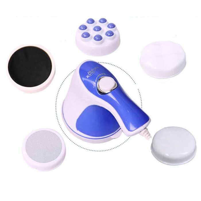 Electric Full Tone Spin Full Body Relax Massager 5 Headers Device - Image 6
