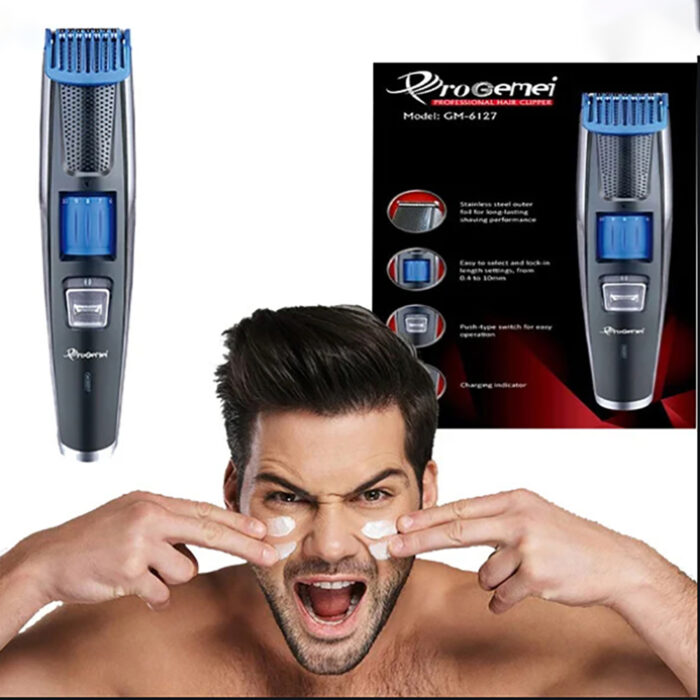 Mens Professional Hair & Beard Electric Rechargeable Trimmer Adjustable Size - Image 2