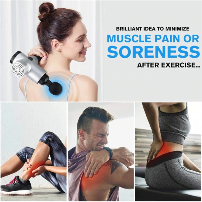 Fitness Muscle Relaxer Soreness Pain Relief With 4 Massage Heads - Image 4