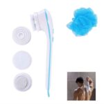 Electric Shower Brush 5 In 1 Spin Spa Multi-Functional Long Handle Bath Scrubber Waterproof Massager Health Care Tool - Image 8