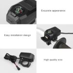 Motorcycle Usb Charger With Compass – Fast Charging, Waterproof, 36-105v – Universal For Motorcycles & E-bikes - Image 5