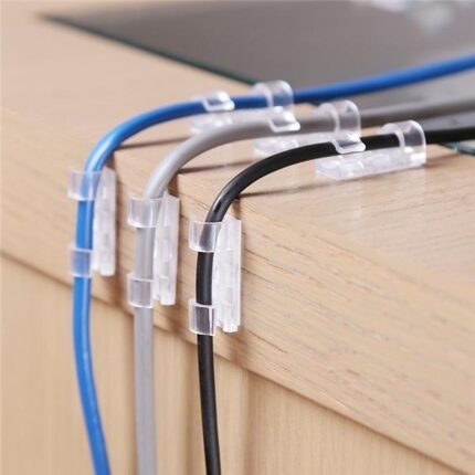 Smart Cable Organizer Desktop and Workstation Cord Clips Management Holder| 2025