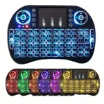 I8 2.4g Mini Wireless Keyboard With Touchpad | 7-color Backlight ,plug And Play | Super Cool Design | Perfect For Android Tv Box, Smart Tv, Projector, Ps3