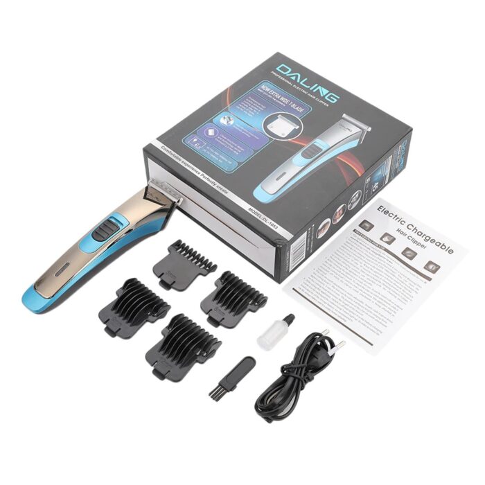 DALING DL-1053 Electric Hair Clippers Low Noise Silent Razors Professional Trimmers Rechargeable - Image 4