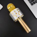 Ws-858 Wireless Bluetooth Handheld Karaoke Portable Microphone With Built-in Rechargeable Speaker (random Color) - Image 2