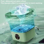 6.5l Portable Foldable Washing Machine Basket Random Color - Image 7