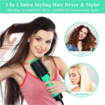 2 In 1 One Step Hair Dryer And Volumizer Warm Air Fast Styling Straightener & Curls Styler - Image 5