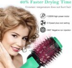 2 In 1 One Step Hair Dryer And Volumizer Warm Air Fast Styling Straightener & Curls Styler - Image 7
