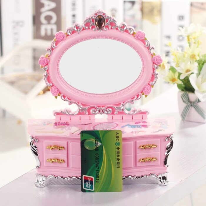 Creative Music Makeup Box With Drawer Dancing Princess Jewelry Decoration - Image 6