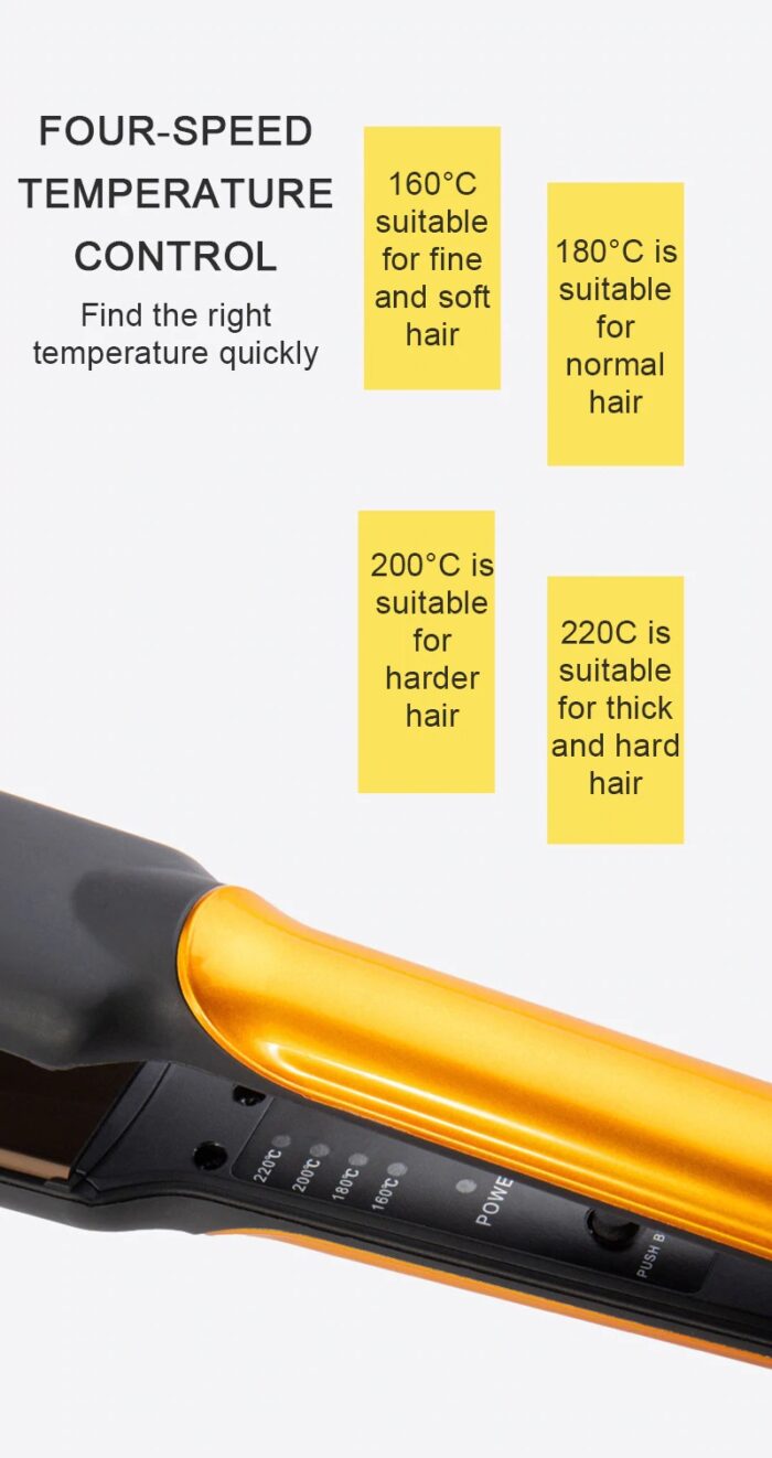 2 In 1 Electric Hair Straightener Ceramic Styling Tool Professional Hair Curling Iron Hair Waver - Image 4