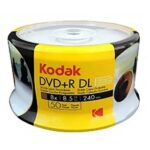 Kodak, Dvd+r Dl Blank Discs, Pack Of 50-discskodak, Dvd+r Dl Blank Discs | Kodak Dual Layer Dvd+r 8.5gb 8x – High Capacity Record-able Disc