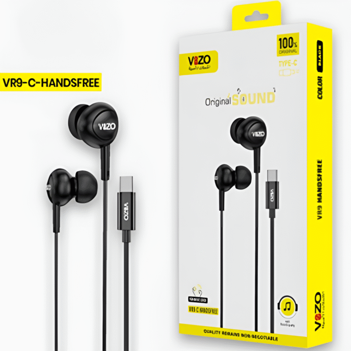 Vr9-c Handsfree – Premium Type-c Wired Earphones | Best Quality Earphones | Hands-free For Android | Hands-free For Mobile Phone - Image 1