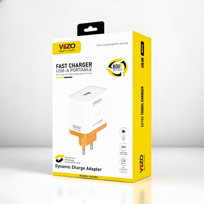 Oxy 80 – Universal Fast Charger With 80w Output | Best Quality Charger – Android Charger – Mobile Phone Charger – Type-c Cable Charger - Image 1