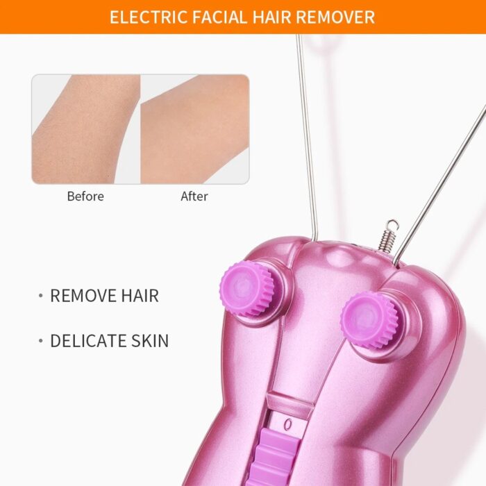 Facial Hair Remover Electric Epilator Threading Face Beauty Care Tool - Image 4