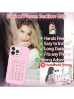 1 Pc Mobile Phone Silicone Suction Cup Square Mobile Phone Single-sided Case Anti-slip Holder Mount Suction (random Color) - Image 2