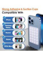 1 Pc Mobile Phone Silicone Suction Cup Square Mobile Phone Single-sided Case Anti-slip Holder Mount Suction (random Color) - Image 6